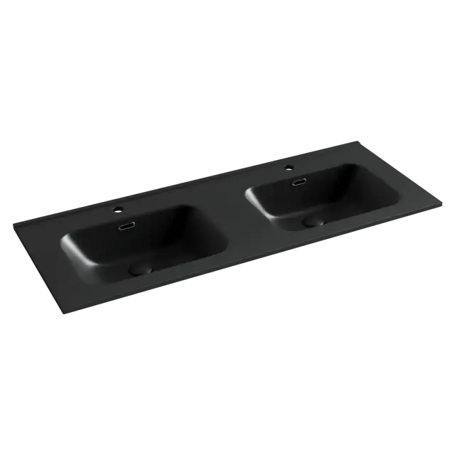 Умывальник накладной прямоугольный (цвет Черный Матовый) Element 1210*465*180мм