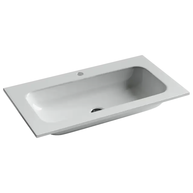 Раковина накладная Grace прямоугольная, с отверстием под смеситель, 810*457*137 мм, цвет белый