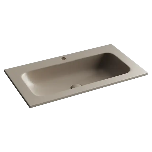 Раковина накладная Grace прямоугольная, с отверстием под смеситель, 810*457*137 мм, цвет капучино матовый, арт. CN7012MC