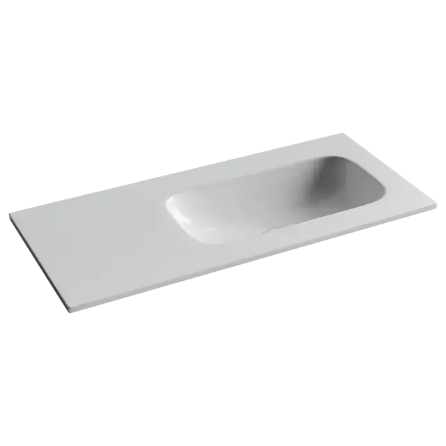 Раковина накладная Ceramicanova Grace чаша справа без отв под смеситель 1010x457x137 белый CN7015wx