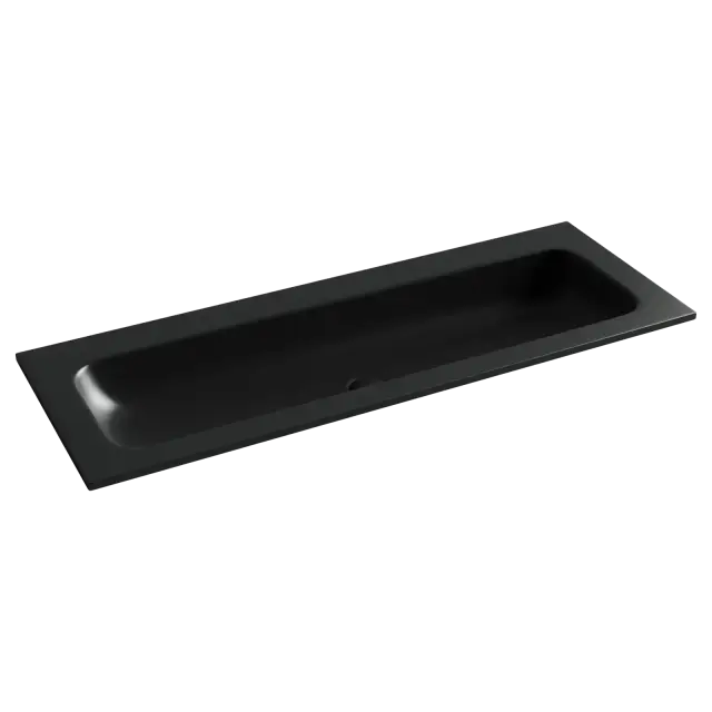 Раковина накладная Grace прямоугольная, без отверстия под смеситель 1210*457*137 мм, цвет черный матовый, арт. CN7016MBwx