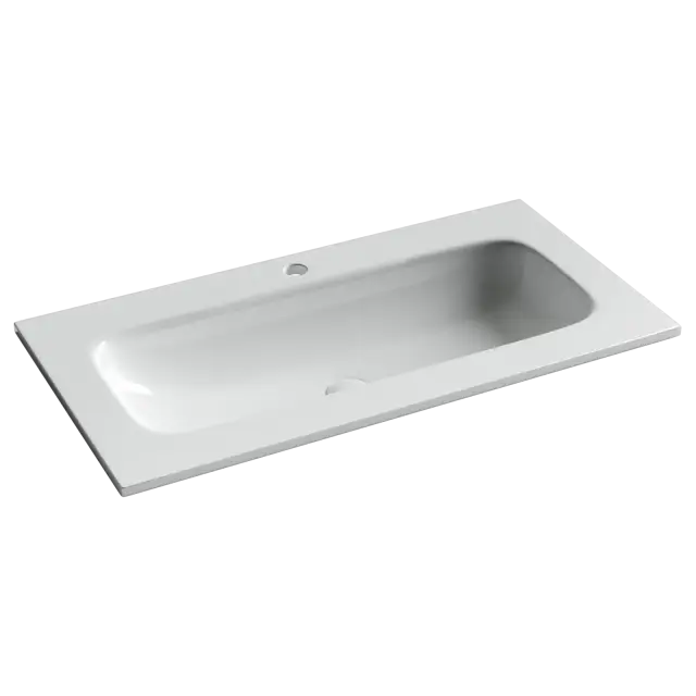 Раковина накладная мебельная Grace прямоугольная 910x457x137 с отверстием под смеситель цвет белый CN7019