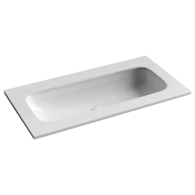 Раковина накладная мебельная Grace прямоугольная 910x457x137 без отверстия под смеситель, цвет белый CN7019Wx