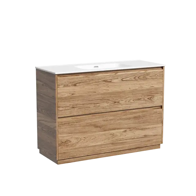 Тумба под раковину SANCOS Libra Floor напольная, 1190х450х840, c двумя ящиками оснащенными доводчиками, дуб чарльстон, арт. LB120F-1ECH