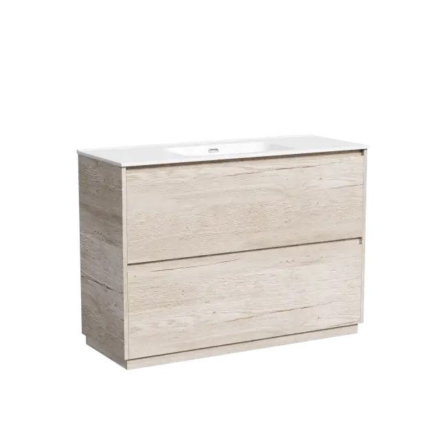 Тумба под раковину SANCOS Libra Floor напольная, 1190х450х840, c двумя ящиками оснащенными доводчиками, дуб галифакс натуральный, арт. LB120F-1EG