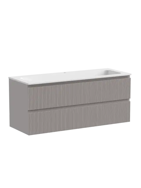 Тумба подвесная SANCOS Snob T 1195х445х500, c двумя ящиками оснащенными доводчиками, Doha Soft, арт.SNT120SM