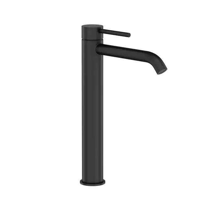 Смеситель для раковины высокий SANCOS Этна (Etna), черный матовый, арт. SC9002MB
