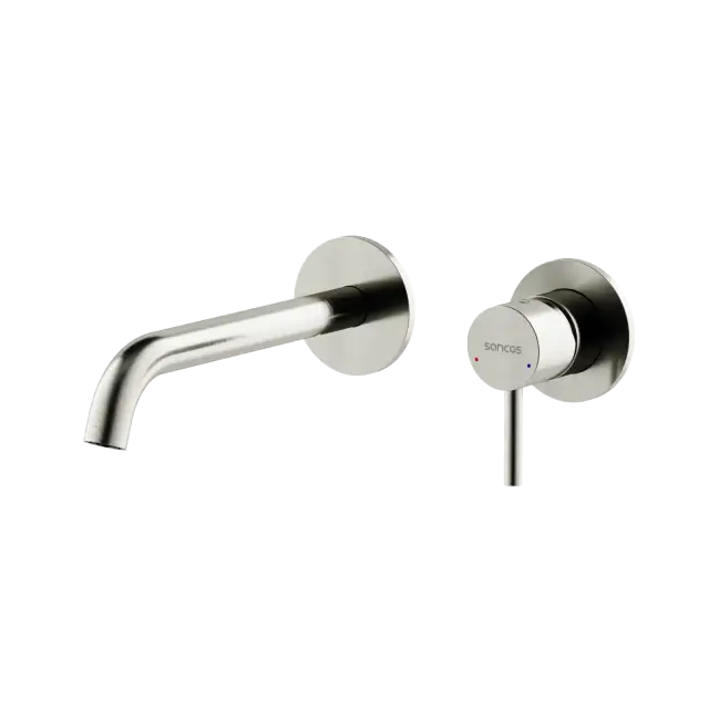 Смеситель для раковины SANCOS Этна (Etna) с внутренней частью, брашированный никель, PVD покрытие, арт. SC9004BN