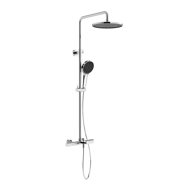 Душевая стойка с термостатом и изливом SANCOS Этна (Etna), хром, арт. SC9008CH