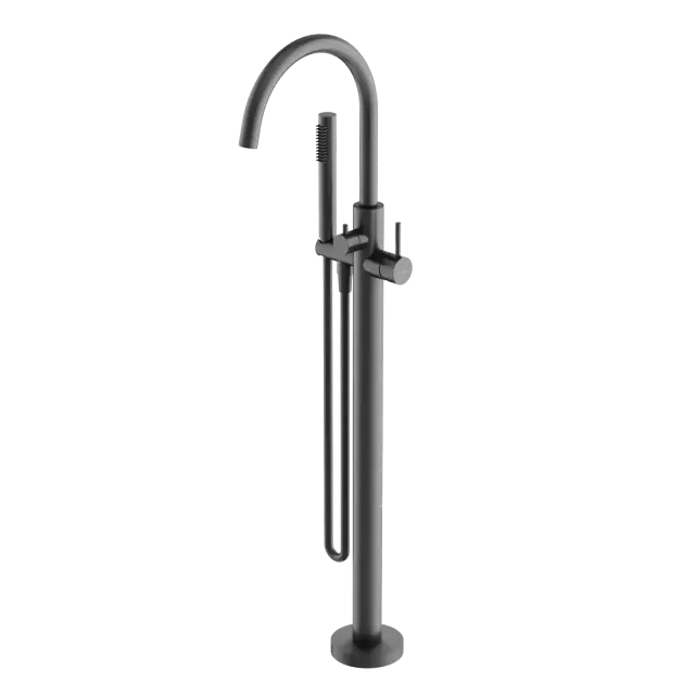 Смеситель для ванны напольный SANCOS Этна (Etna), вороненая сталь, арт. SC9009GG