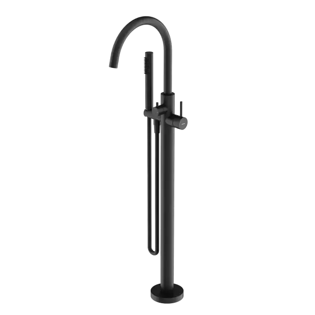 Смеситель для ванны напольный SANCOS Этна (Etna), черный матовый, арт. SC9009MB