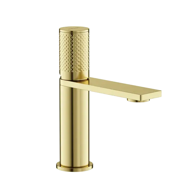 Смеситель для раковины SANCOS Звено (Nexus), брашированное золото, PVD покрытие, арт. SC9011BG