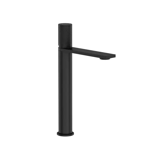 Смеситель для раковины высокий SANCOS Звено (Nexus), черный матовый, арт. SC9012MB
