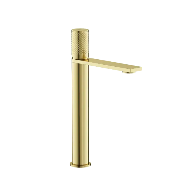 Смеситель для раковины высокий SANCOS Звено (Nexus), брашированное золото, PVD покрытие, арт. SC9012BG