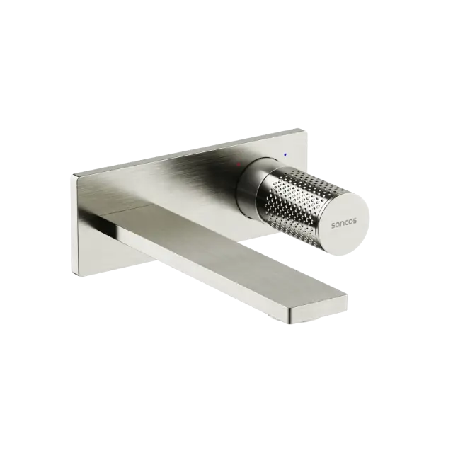 Смеситель для раковины SANCOS Звено (Nexus) с внутренней частью, брашированный никель, PVD покрытие, арт. SC9013BN