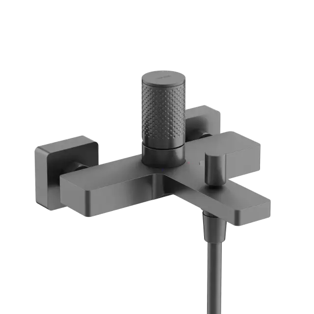 Смеситель для ванны и душа SANCOS Звено (Nexus), вороненая сталь, арт. SC9014GG