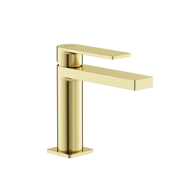 Смеситель для раковины SANCOS Студия (Studio), брашированное золото, PVD покрытие, арт. SC9015BG