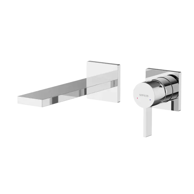 Смеситель для раковины SANCOS Линн (Linn) c внутренней частью, хром, арт. SC9021CH