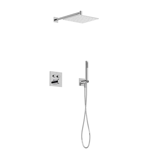 Душевой комплект с термостатом SANCOS Линн (Linn), с внутренней частью, хром, арт. SC9022CH