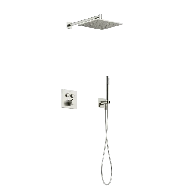 Душевой комплект с термостатом SANCOS Линн (Linn), с внутренней частью, брашированный никель, PVD покрытие, арт. SC9022BN