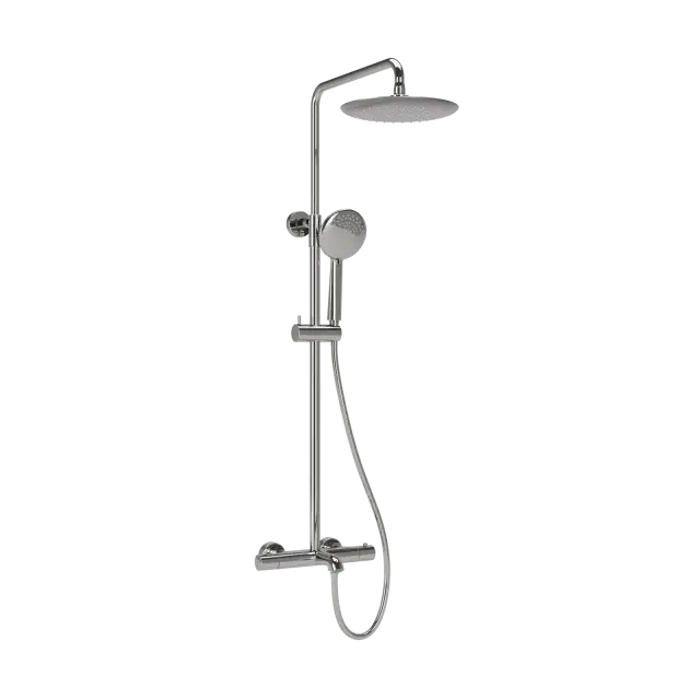 Душевая стойка для душа с термостатическим смесителем SANCOS Гейм (Game), цвет хром, арт. SC3001CH