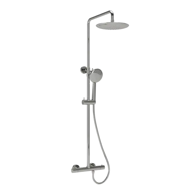 Душевая стойка SANCOS Гейм (Game) для душа с термостатическим смесителем, цвет хром, арт. SC3002CH