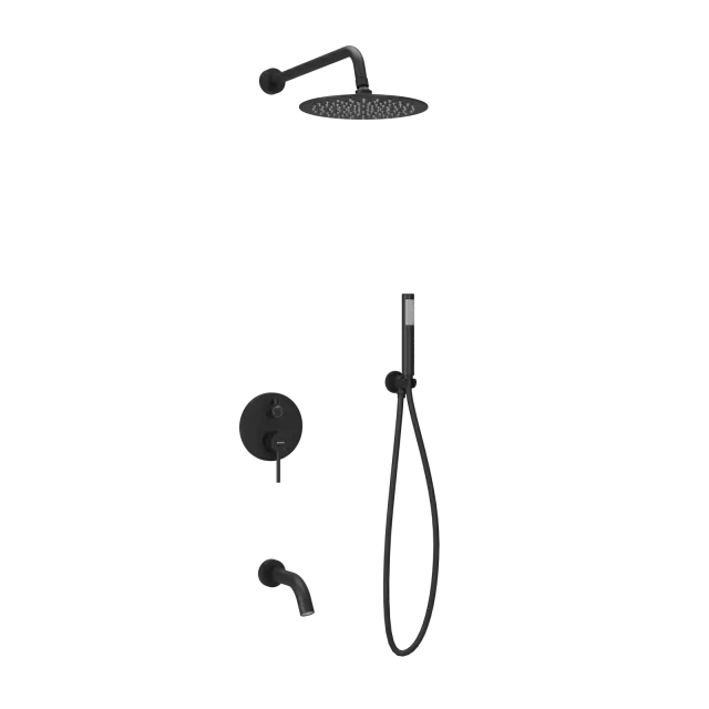 Душевой комплект SANCOS Селекция (Select) встраиваемый для душа, цвет черный матовый, арт. SC3004MB