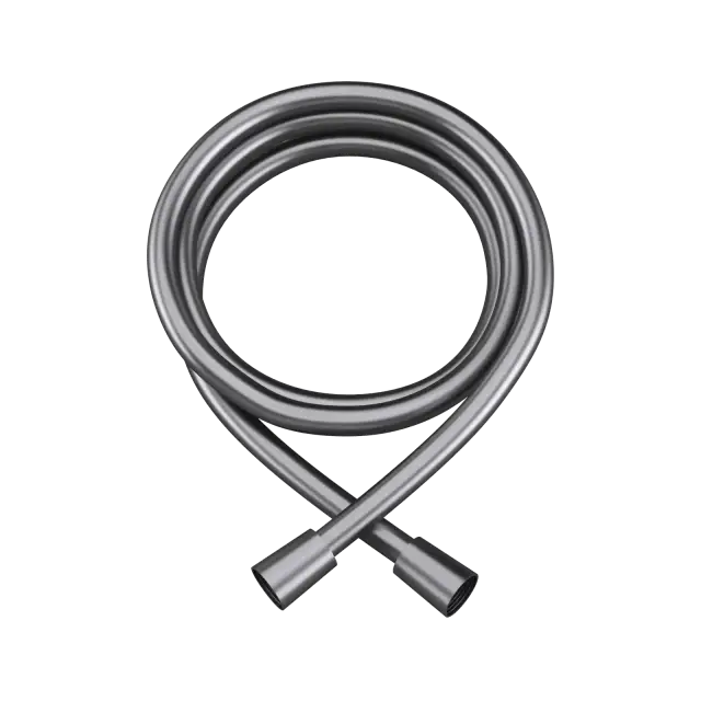 Душевой шланг SANCOS 160 см, с защитой от перекручивания, материал ПВХ, цвет вороненая сталь