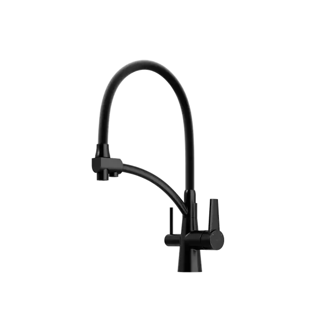 Смеситель для кухни SANCOS Эри (Eri) с возможностью подключения фильтра, цвет матовый черный, арт. SC4001MB