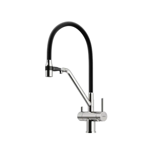 Смеситель для кухни SANCOS Дора (Dora) с возможностью подключения фильтра для воды, цвет брашированный никель, арт. SC4003BN