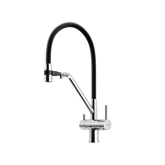 Смеситель для кухни SANCOS Дора (Dora) с возможностью подключения фильтра для воды, цвет хром, арт. SC4003CH