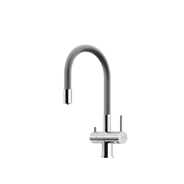 Смеситель для кухни SANCOS Лучия (Lucia) с возможностью подключения фильтра для воды, цвет хром, арт. SC4004CH