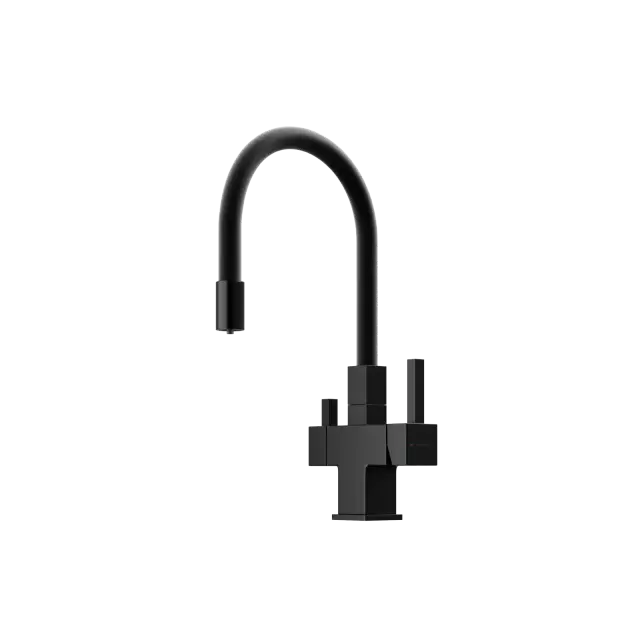 Смеситель для кухни SANCOS Арно (Arno) с возможностью подключения фильтра для воды, цвет матовый черный, арт. SC4005MB