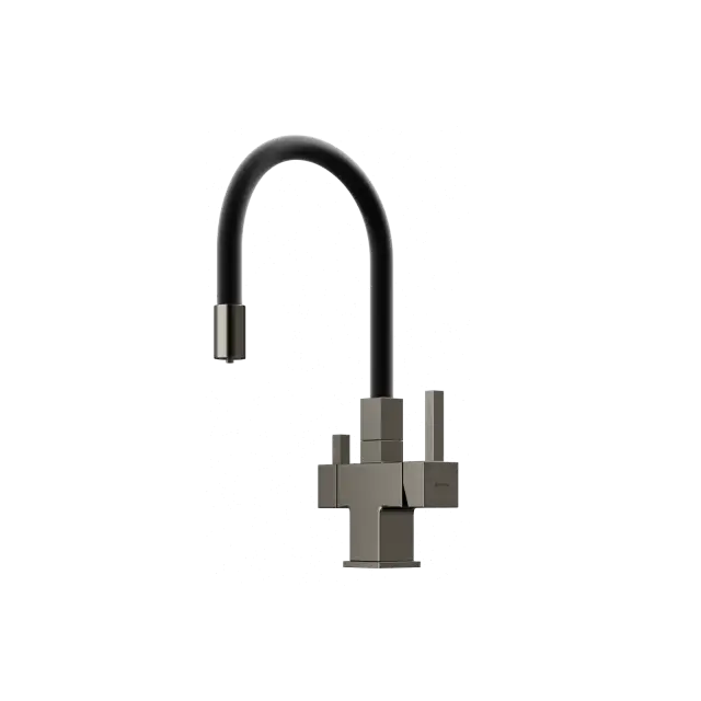 Смеситель для кухни SANCOS Арно (Arno) с возможностью подключения фильтра для воды, цвет вороненая сталь, арт. SC4005GG