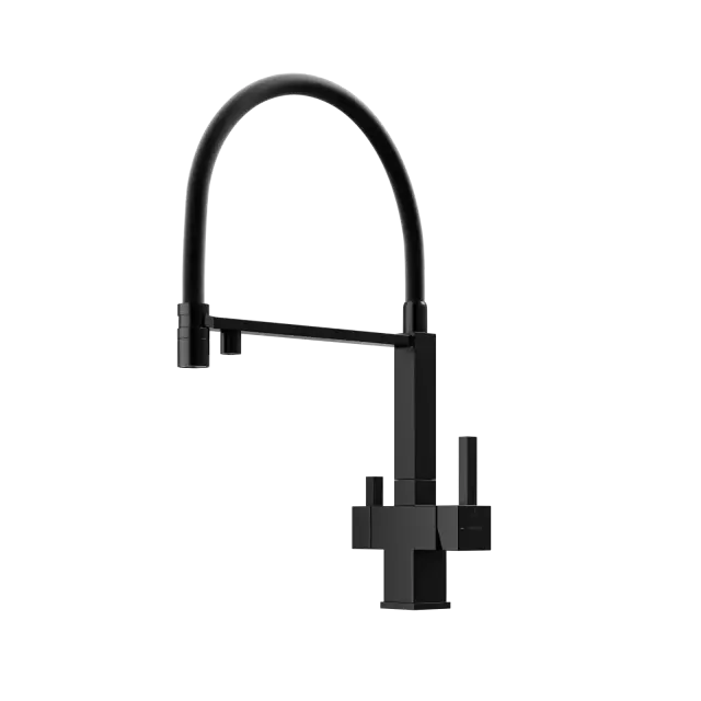 Смеситель для кухни SANCOS Моро (Moro) с возможностью подключения фильтра для воды, цвет матовый черный, арт. SC4006MB