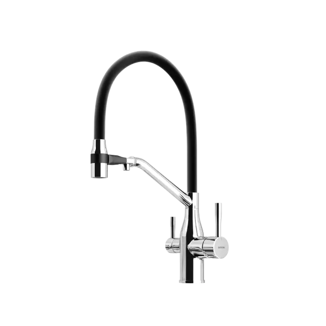 Смеситель для кухни SANCOS Орта (Orta) с возможностью подключения фильтра для воды, цвет хром, арт. SC4008CH