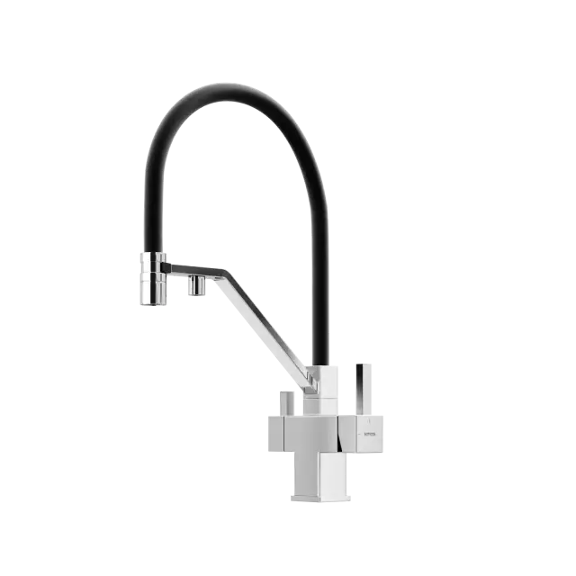 Смеситель для кухни SANCOS Лоро (Loro) с возможностью подключения фильтра для воды, цвет хром, арт. SC4007CH