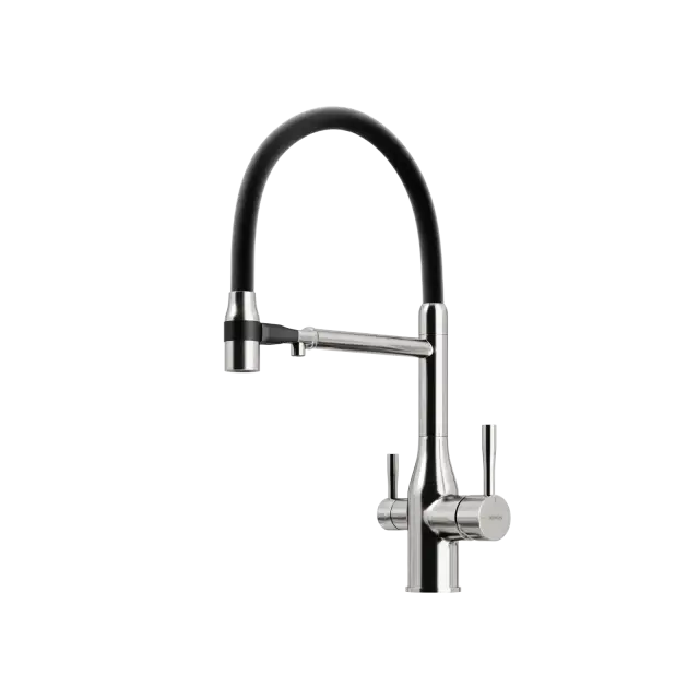 Смеситель для кухни SANCOS Гарда (Garda) с возможностью подключения фильтра для воды, цвет брашированный никель, арт. SC4009BN