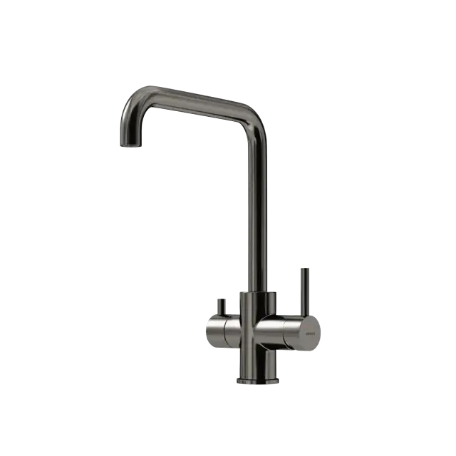 Смеситель для кухни SANCOS Вела (Vela) с возможностью подключения фильтра для воды, цвет вороненая сталь, арт. SC4013GG