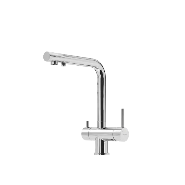 Смеситель для кухни SANCOS Фостер (Foster) с возможностью подключения фильтра для воды, цвет хром, арт. SC4014СH