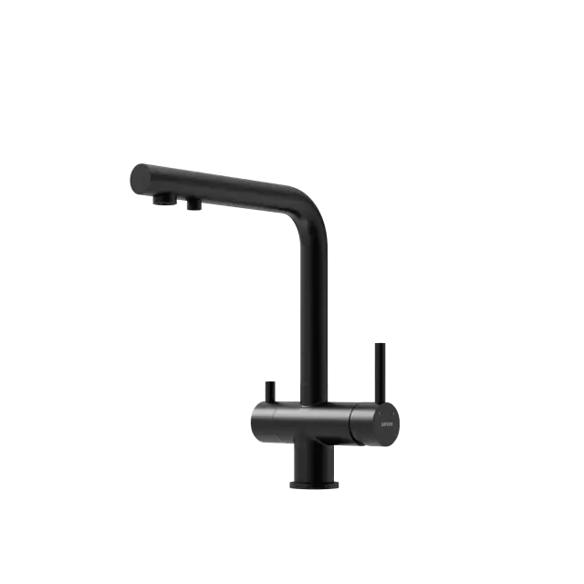 Смеситель для кухни SANCOS Фостер (Foster) с возможностью подключения фильтра для воды, цвет черный матовый, арт. SC4014MB