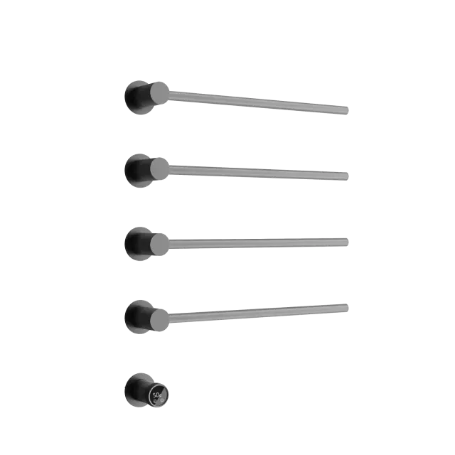 Полотенцесушитель электрический встраиваемый Sancos Линия (Linea) вороненая сталь SC14001GG