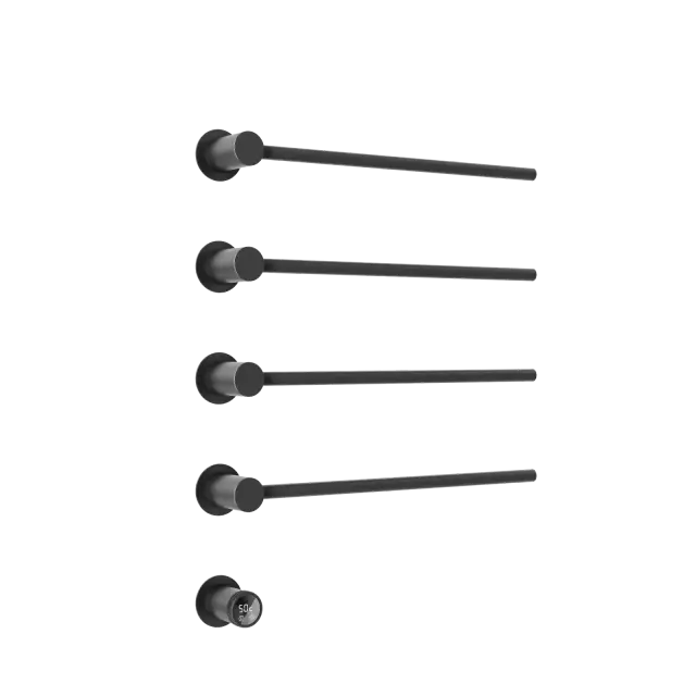 Полотенцесушитель электрический встраиваемый Sancos Линия (Linea) черный матовый SC14001MB