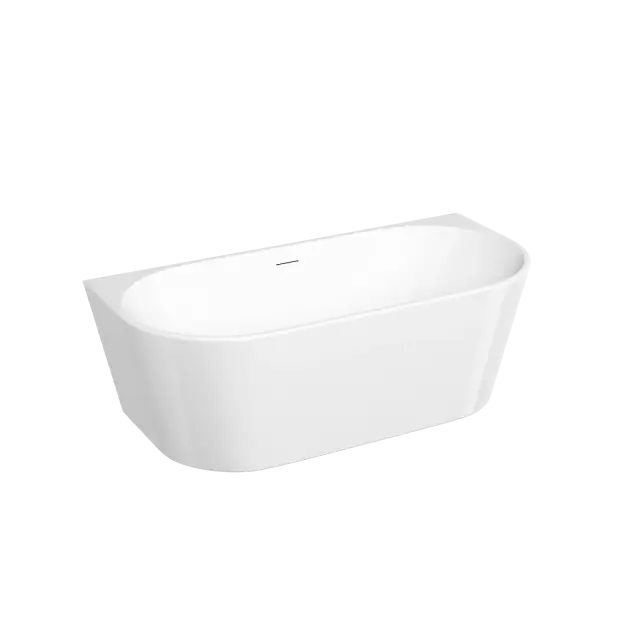 Акриловая ванна Sancos Лава (Lava) 1700x800x580, пристенная, с каркасом, со сливом-переливом, донным клапаном с системой 