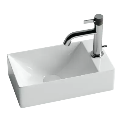 Умывальник подвесной прямоугольный (отверстие под смеситель R) Element 375*215*100мм