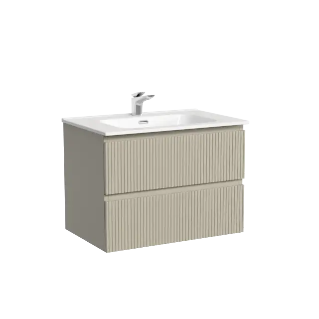 Тумба подвесная SANCOS Snob T 690х445х500, c двумя ящиками оснащенными доводчиками, Beige Soft , арт.SNT70CE