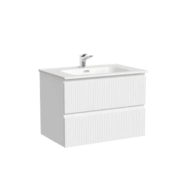 Тумба подвесная SANCOS Snob T 690х445х500, c двумя ящиками оснащенными доводчиками, Bianco, арт.SNT70W