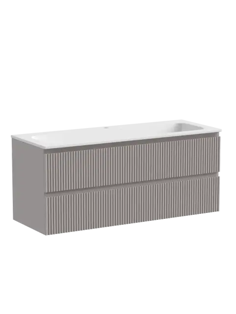 Тумба подвесная SANCOS Snob R 1195х445х500, c двумя ящиками оснащенными доводчиками, Doha Soft, арт.SNR120SM