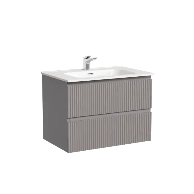 Тумба подвесная SANCOS Snob R 690х445х500, c двумя ящиками оснащенными доводчиками, Doha Soft, арт.SNR70SM