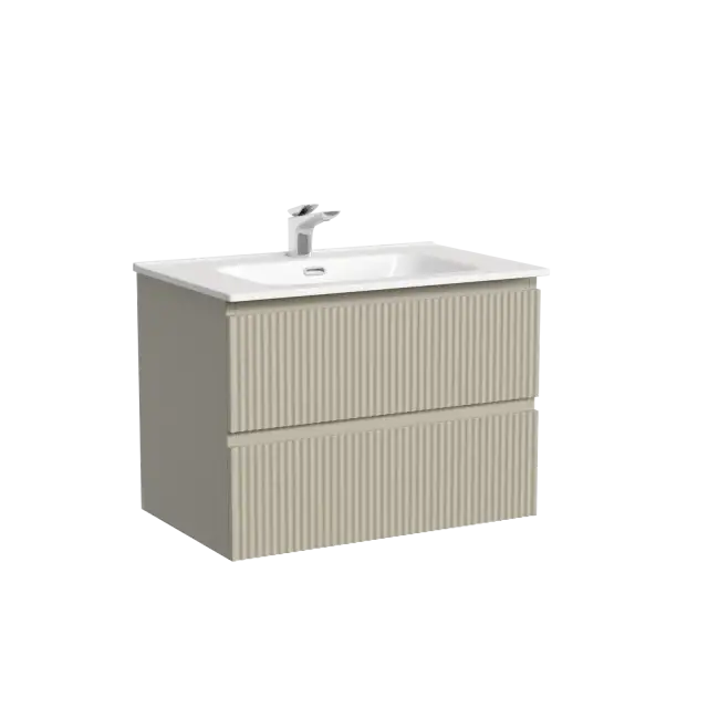 Тумба подвесная SANCOS Snob R 690х445х500, c двумя ящиками оснащенными доводчиками, Beige Soft , арт.SNR70CE